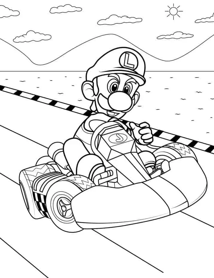 luigi coloring pages free printable2