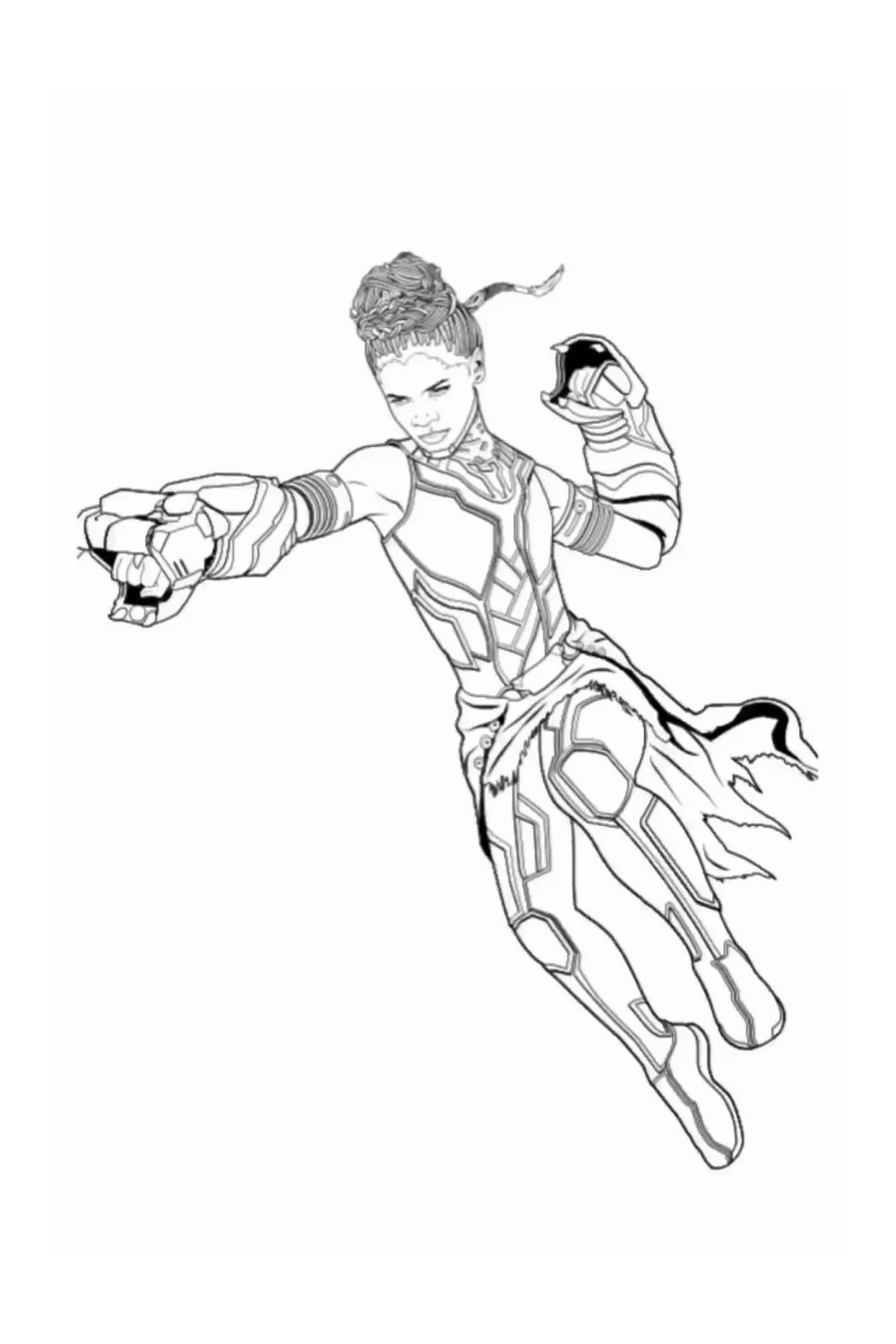 shuri coloring pages