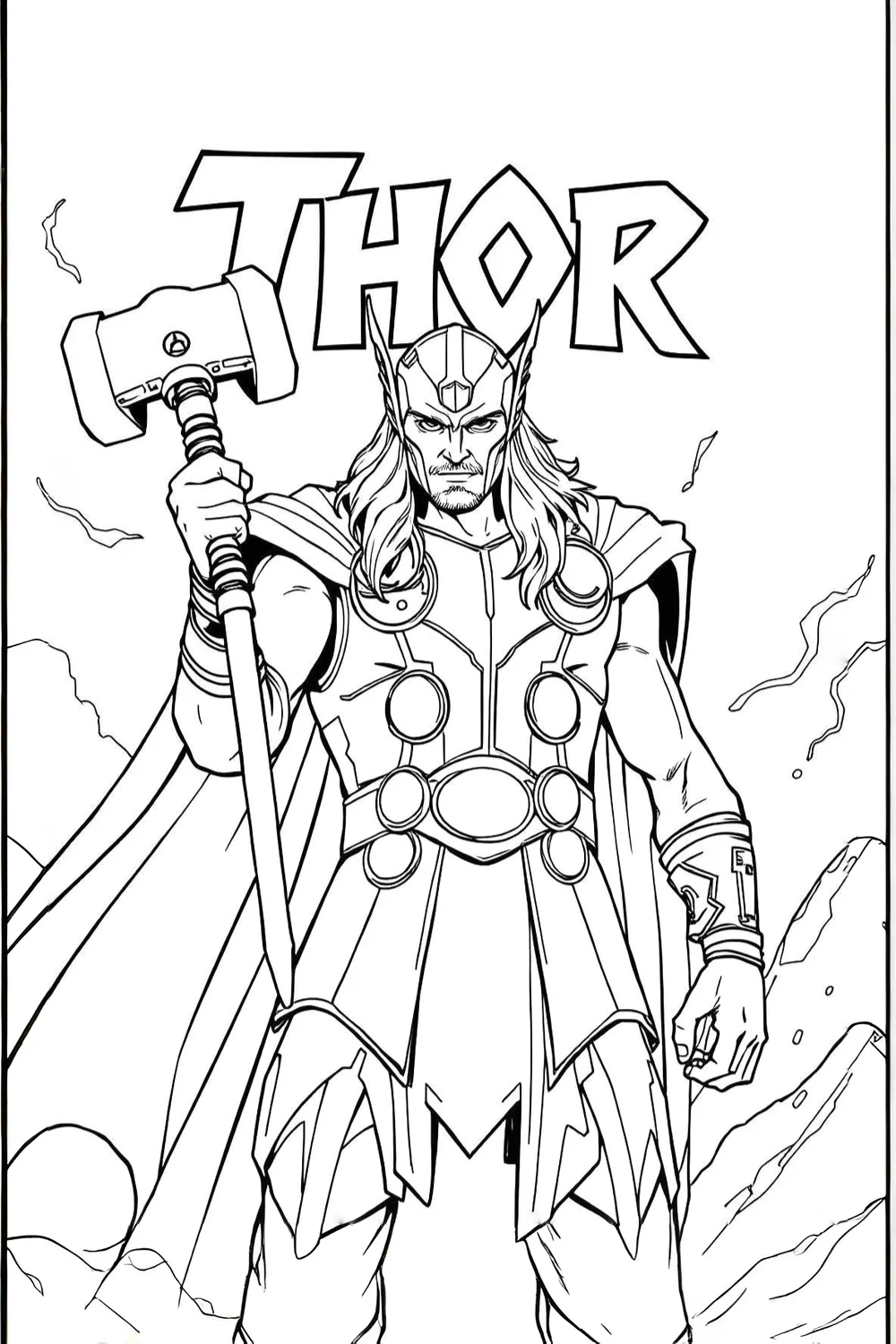 thorcoloringpages Thor Coloring Pages (Free PDF Printables): Epic Printable Designs for All Ages