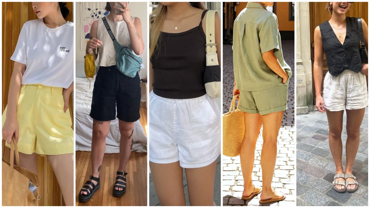 23 Linen Shorts Outfit Ideas
