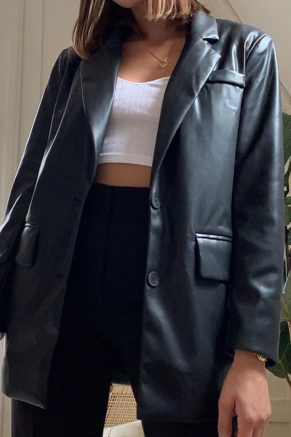 Leather Blazer Outfit ideas Leather Blazer Outfit ideas
