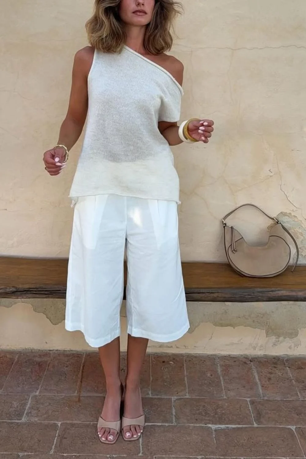 White jorts outfits idea