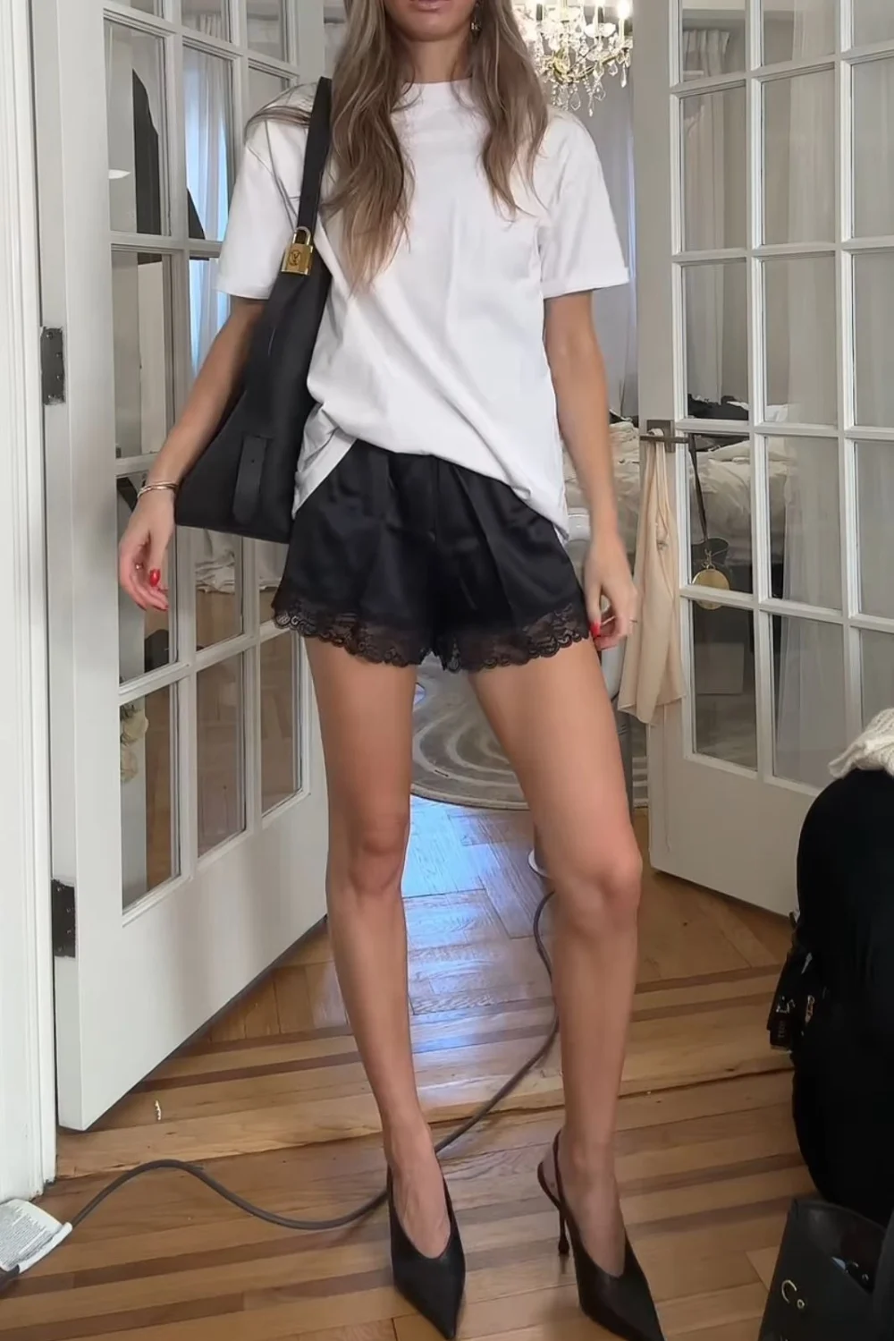 black lace shorts outfit black lace shorts outfit