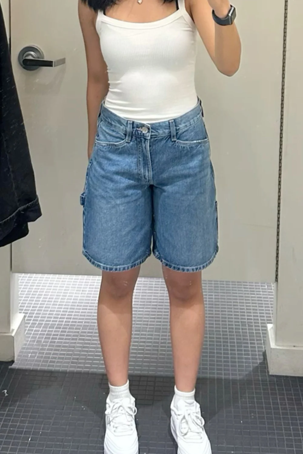 high waisted jorts