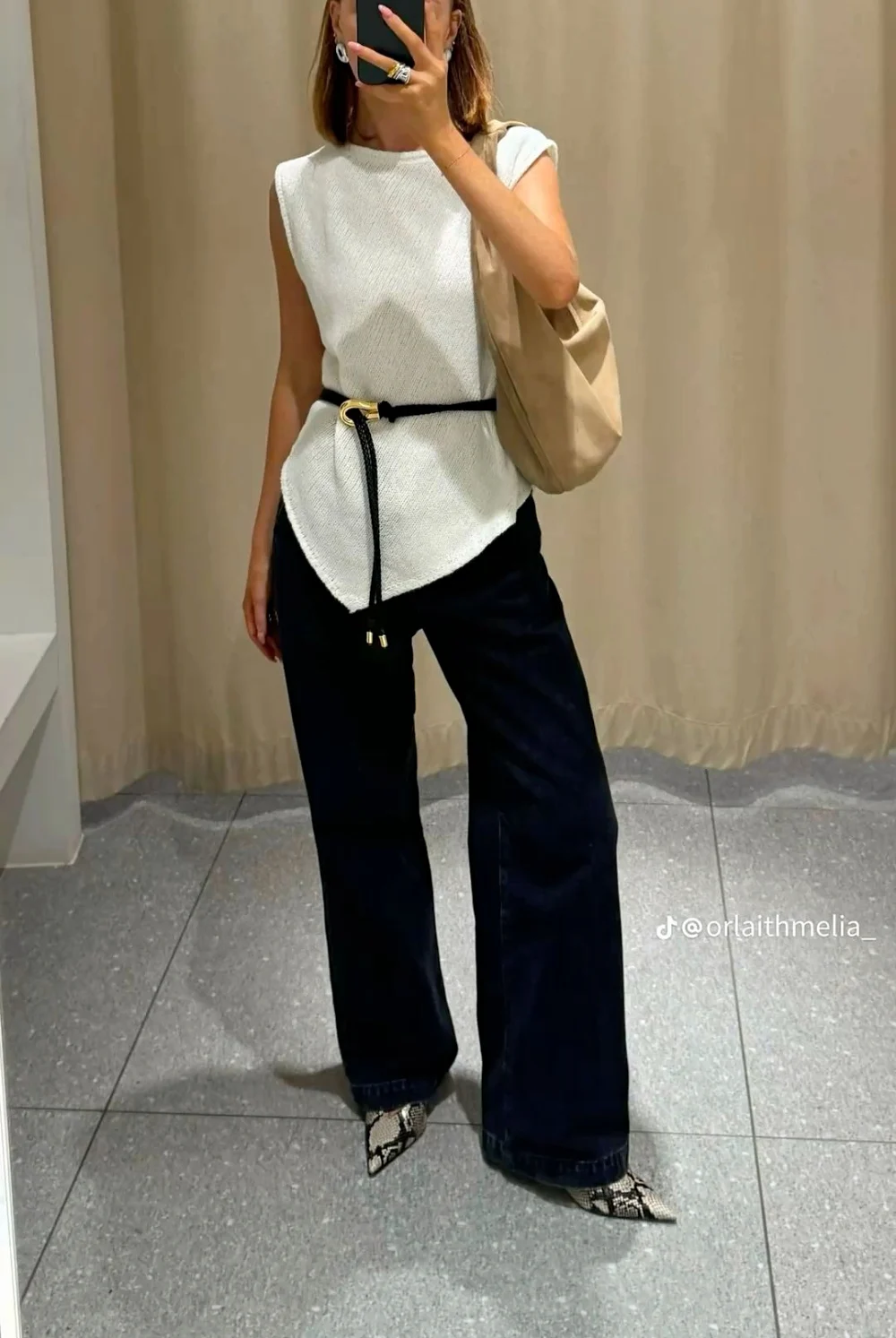spring workwear belted tops