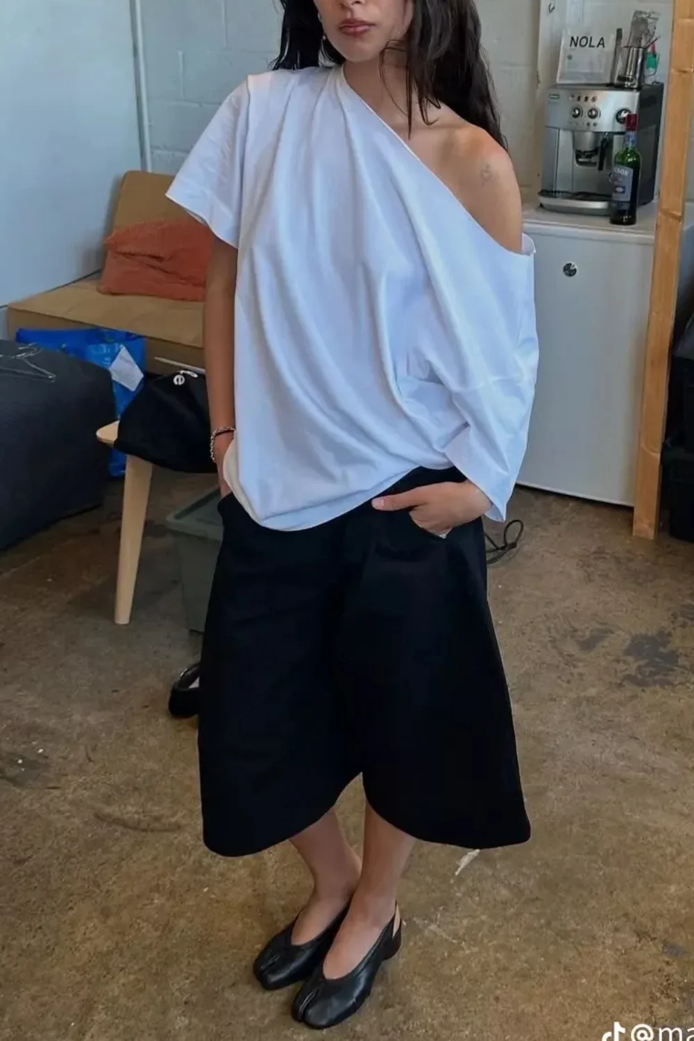 tabi ballet flats outfit