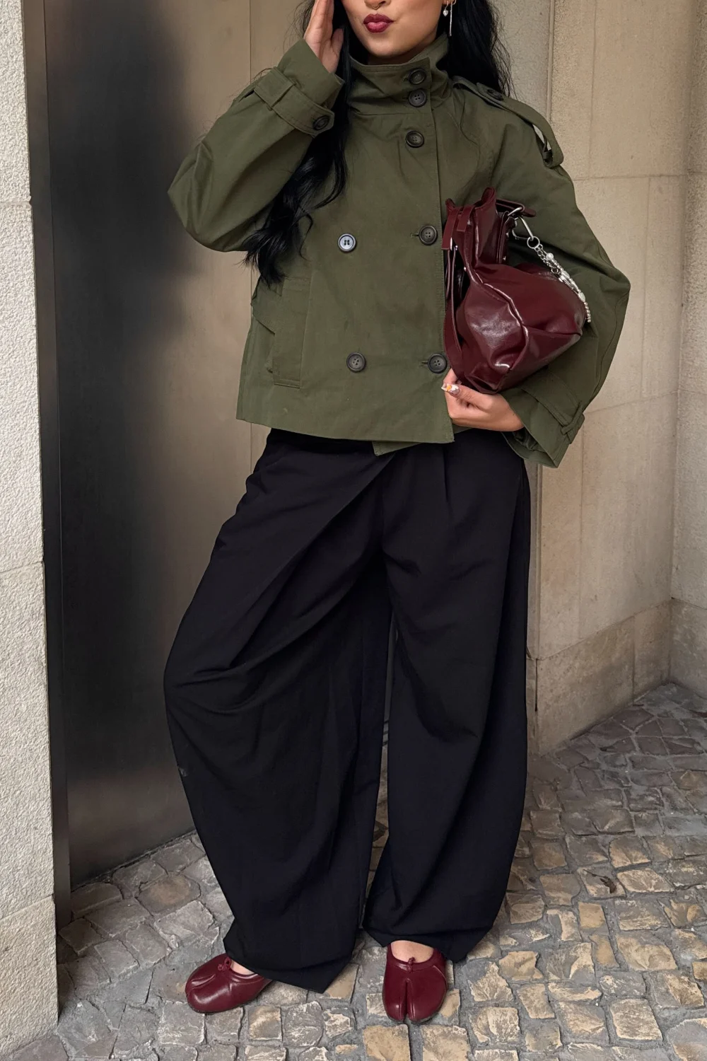 tabi shoes with dress outfit