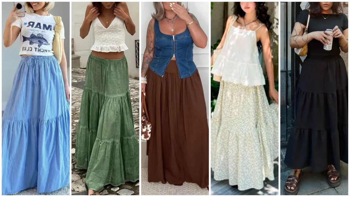 Tiered Skirt Outfit Ideas