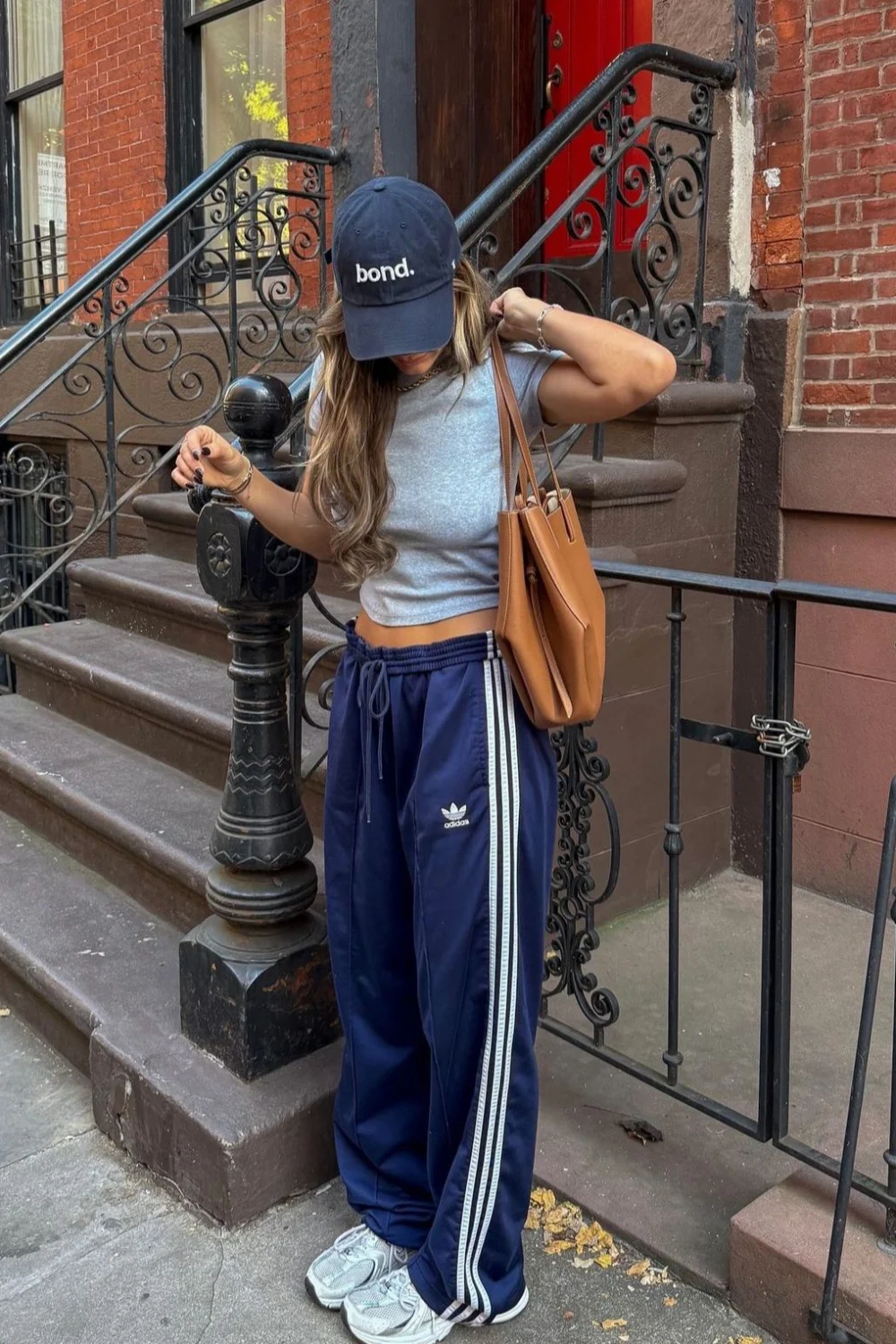 White aqua asics outfit idea