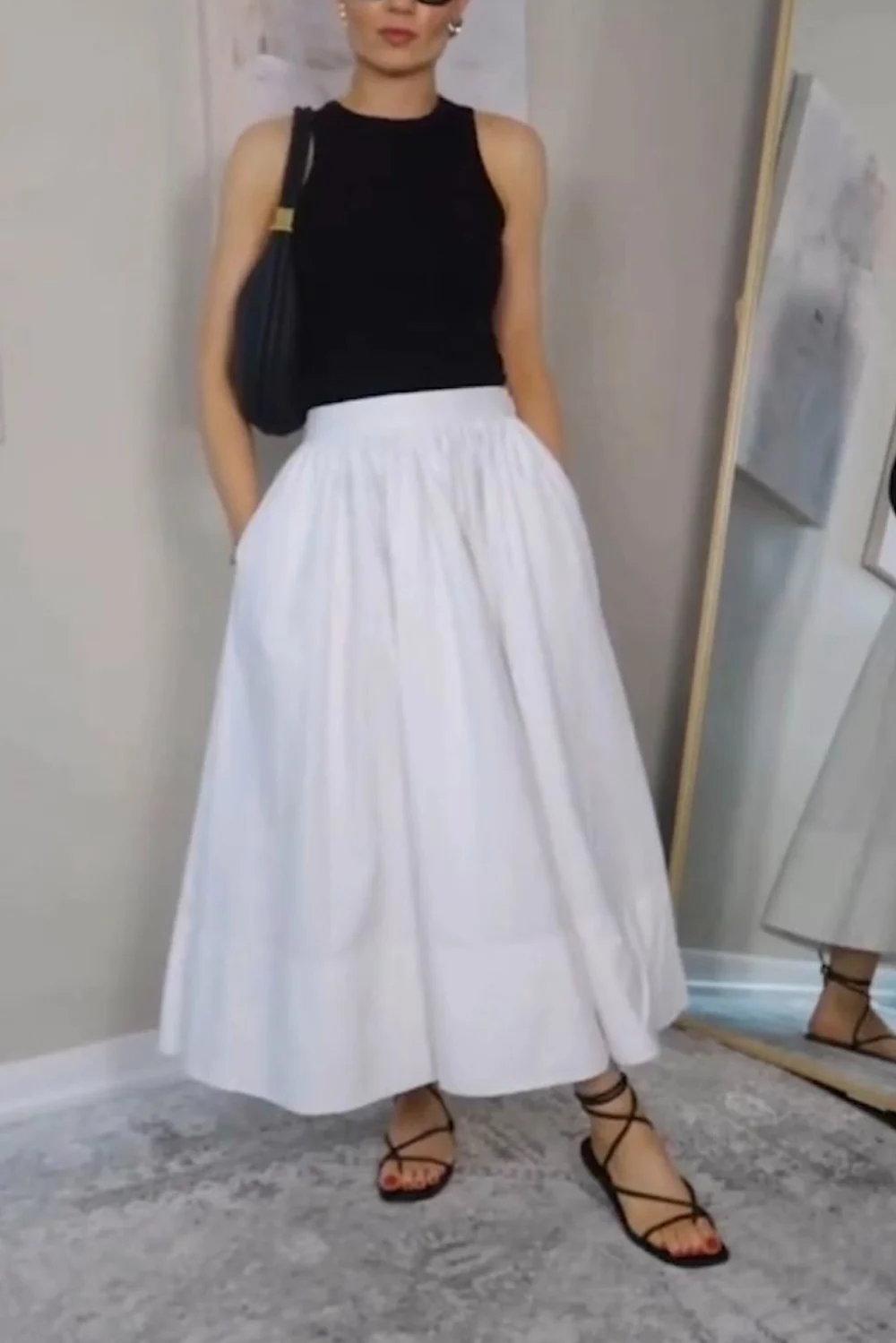 White midi skirt outfit ideas White midi skirt outfit ideas