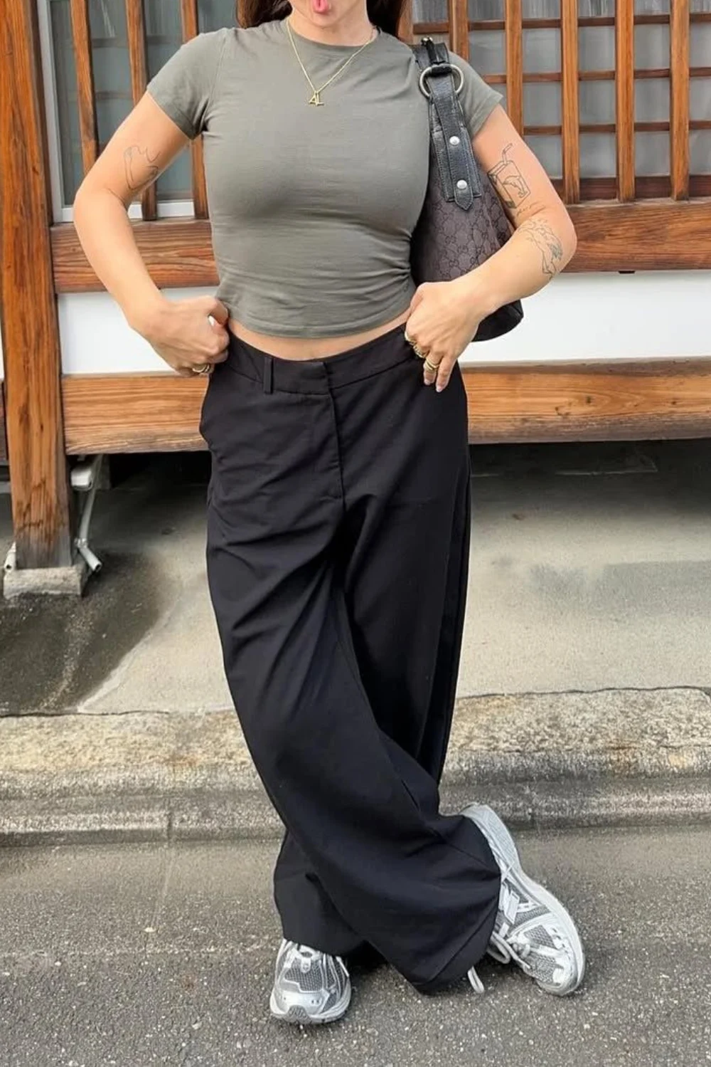 asics gel 1130 women outfit idea