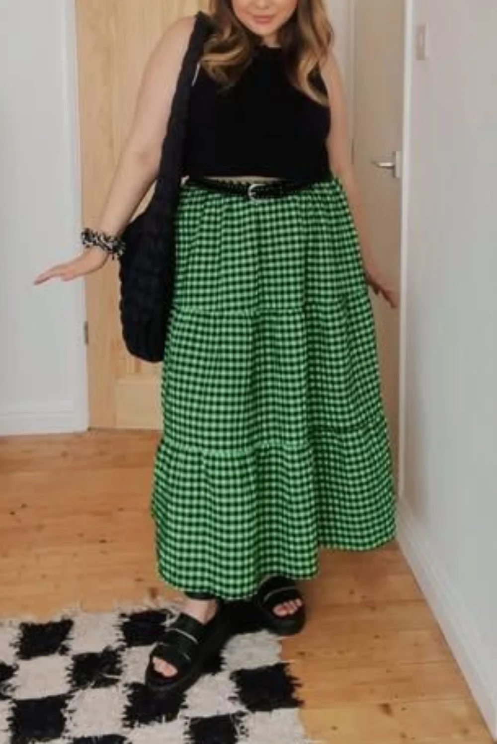 tiered skirt outfit idea tiered skirt outfit idea